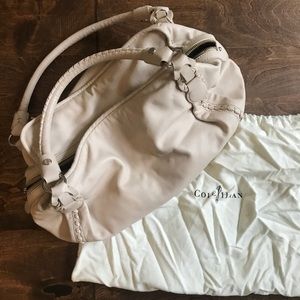Cream Cole Haan Saddle Bag